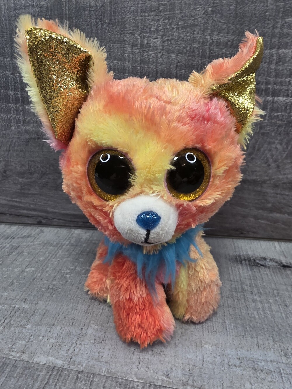 Ty Beanie Boos Yips the Unicorn Chihuahua Dog 6” Plush Stuffed Animal g44